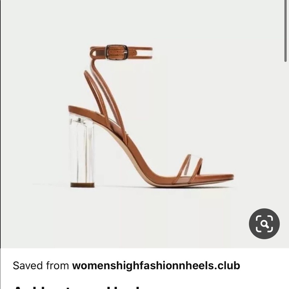 Zara tan and perplex heel